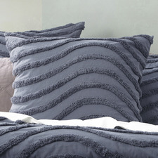Wave Vintage Washed Tufted Cotton Chenille European Pillowcase