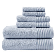 6 Piece Retreat Cotton-Blend Bathroom Towel Set