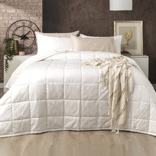 White Mosaic 500TC Jacquard Cotton Comforter Set