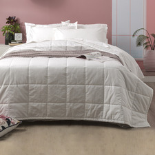 White Sofia 500TC Jacquard Cotton Comforter Set