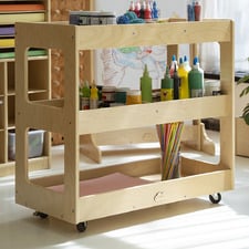 Jooyes Kids' 3 Tier Art Craft Trolley