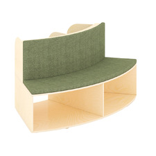Kids' Clara 4 Shelf Bookcase with Bench