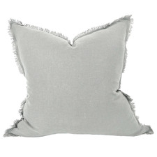 Fringed Hazelhurst French Linen Cushion
