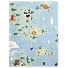 Animal Map Drew Power-Loomed Rug