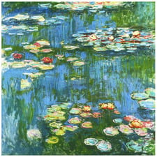 Water Lilies Stretched Canvas Wall Art