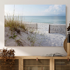 Cool Breeze By The Beach Stretched Canvas Wall Art
