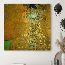 Portrait of Adele Bloch Bauer By Gustav Klimt Stretched Canvas Wall Art