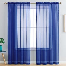 Luxton Sheer Rod Pocket Curtains (Set of 2)
