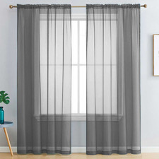 Luxton Sheer Rod Pocket Curtains (Set of 2)