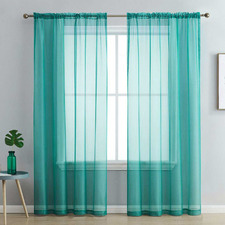 Luxton Sheer Rod Pocket Curtains (Set of 2)