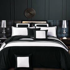 Striped Rossier Quilt Cover Set
