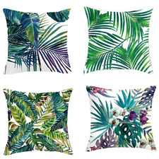 4 Piece Tropical Cushion Cover Set