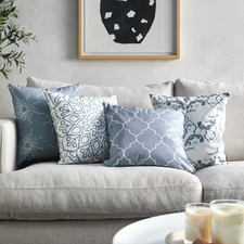4 Piece Flannel Decorative Cushion Cover Set