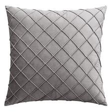 Diamond Pleated Velvet Cushion Cover