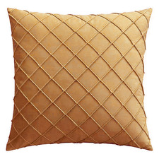 Diamond Pleated Velvet Cushion Cover