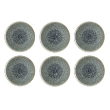 Black Thar 32.3cm Porcelain Serving Plates (Set of 6)