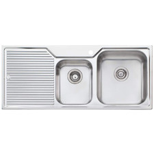 Nu-Petite 1150mm 1 & &frac34; Stainless Steel Kitchen Sink with Left Drainer