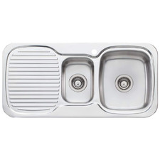 Lakeland 980mm 1 & &frac12; Stainless Steel Kitchen with Left Drainer