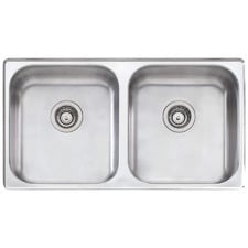 Nu-Petite 890mm Undermount Double Kitchen Sink