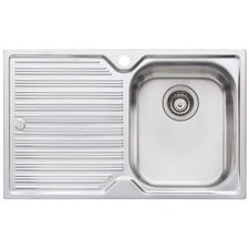 Nu-Petite 770mm Single Stainless Steel Kitchen Sink with Left Drainer