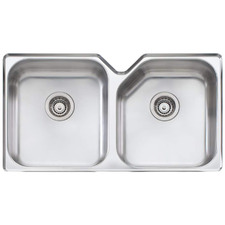 Nu-Petite 880m Undermount Double Stainless Steel Kitchen Sink