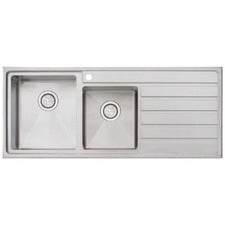 Apollo 1200mm Topmount 1 & &frac34; Stainless Steel Kitchen Sink with Right Drainer