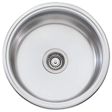 Solitaire 490mm Single Stainless Steel Kitchen Sink