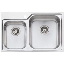 Nu-Petite 770mm Topmount 1 & &frac34; Stainless Steel Kitchen Sink