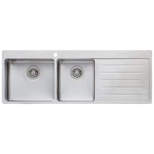 Sonetto 1410mm 1 & &frac34; Stainless Steel Kitchen Sink with Right Drainer
