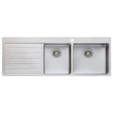 Sonetto 1410mm 1 & &frac34; Stainless Steel Kitchen Sink with Left Drainer