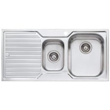 Diaz 980mm 1 & &frac12; Stainless Steel Kitchen Sink with Left Rainer