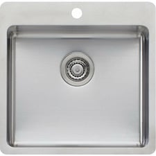Sonetto 520mm Topmount Single Stainless Steel Kitchen Sink