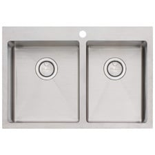 Apollo 750mm 1 & &frac34; Brushed Stainless Steel Left Hand Kitchen Sink