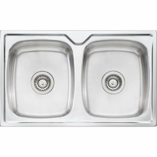 Endeavour 770mm Double Stainless Steel Kitchen Sink