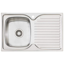 Endeavour 770mm Single  Stainless Steel Kitchen Sink with Right Drainer