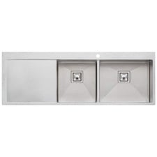 Professional Series 1450mm  1 & &frac34; Stainless Steel Kitchen Sink with Left Drainer