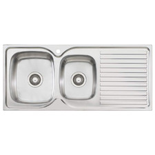 Endeavour 1080mm 1 & ¾  Stainless Steel Kitchen Sink with Right Drainer