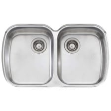 Monet 820mm Undermount Double Stainless Steel Kitchen Sink