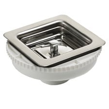 Stainless Steel Square Sink Basket Waste