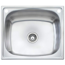 630mm Single Stainless Steel Laundry Sink