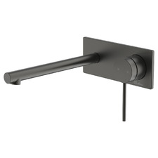 Venice 200mm Bath/Basin Straight Wall Mixer Set