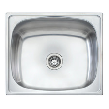 630mm Single Stainless Steel Laundry Sink