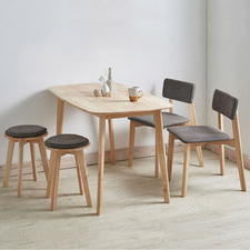 4 Seater Halsey Dining Table, Chair & Stool Set
