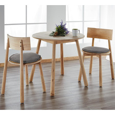 2 Seater Allanis Rubberwood Dining Table & Chair Set