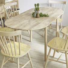 Jacque Double Drop Leaf Rubberwood Dining Table