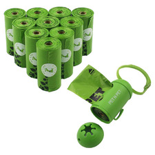 180 Piece Eco-Friendly Plastic Dog Waste Bags with Dispenser