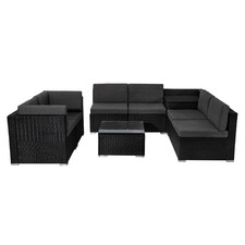 6 Seater Shepard Outdoor Lounge & Coffee Table Set