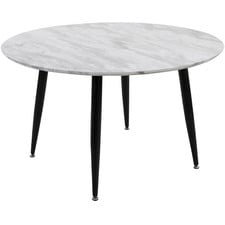 Zael Round Faux Marble Coffee Table