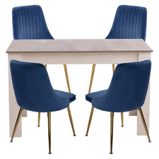 4 Seater Roan Dining Table & Chair Set