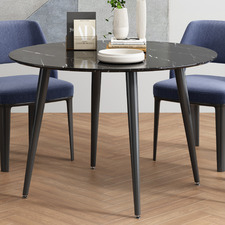 Cyrus Round Faux Marble Dining Table